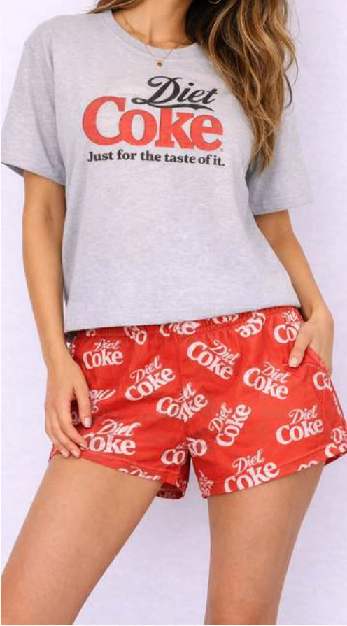 Diet Coke coordinated short set from the Sam’s Club program.