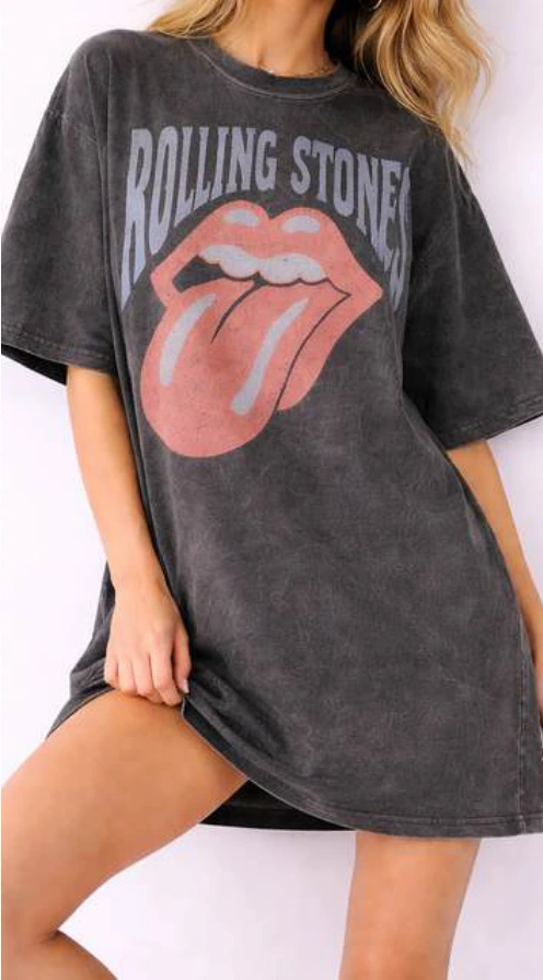 Rolling Stones oversized sleep shirt from the Walmart program.